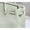 Hermes Birkin 30cm 35CM Bag In Vert Fizz Clemence Leather - Image 7
