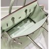 Hermes Birkin 30cm 35CM Bag In Vert Fizz Clemence Leather - Image 6