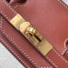 Hermes Birkin 35cm Canvas Bag With Barenia Leather GHW - Image 4