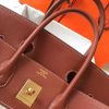 Hermes Birkin 35cm Canvas Bag With Barenia Leather GHW - Image 5