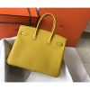 Hermes Birkin 30cm 35cm Bag In Yellow Clemence Leather - Image 2