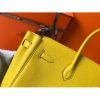 Hermes Birkin 30cm 35cm Bag In Yellow Clemence Leather - Image 4