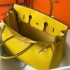 Hermes Birkin 30cm 35cm Bag In Yellow Clemence Leather - Image 8