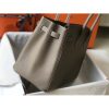 Hermes Birkin 30cm 35cm Bag In Grey Clemence Leather - Image 6