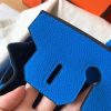 Hermes Birkin 30cm 35cm Bag In Blue Clemence Leather - Image 8