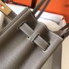 Hermes Birkin 30cm 35cm Handmade Bag In Etain Clemence Leather - Image 5