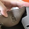 Hermes Birkin 30cm 35cm Handmade Bag In Etain Clemence Leather - Image 6