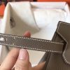 Hermes Birkin 30cm 35cm Handmade Bag In Etain Clemence Leather - Image 8