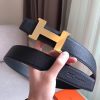 Hermes Constance Belt Buckle & Black Clemence 38 MM Strap - Image 2