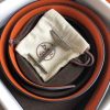 Hermes H d'Ancre Reversible Belt In Orange/Noir Leather - Image 3