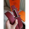 Hermes H d'Ancre Reversible Belt In Gold/Red Epsom Leather - Image 3