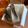 Hermes Kelly Ado Backpack in Taupe Clemence Leather - Image 5