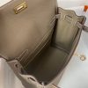 Hermes Kelly Ado Backpack in Taupe Clemence Leather - Image 9