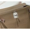 Hermes Kelly Ado Backpack in Taupe Clemence Leather - Image 10
