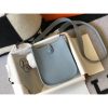 Hermes Blue Lin Evelyne II TPM Messenger Bag - Image 3
