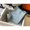 Hermes Blue Lin Evelyne II TPM Messenger Bag - Image 5