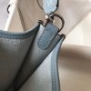 Hermes Blue Lin Evelyne II TPM Messenger Bag - Image 9