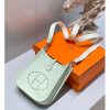 Hermes Evelyne III TPM Bag In Vert Fizz Clemence Leather - Image 3