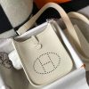 Hermes Evelyne III TPM Mini Bag In Craie Clemence Leather