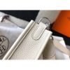 Hermes Evelyne III TPM Mini Bag In Craie Clemence Leather - Image 8