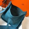 Hermes Evelyne III 29 PM Bag In Blue Jean Clemence Leather - Image 4