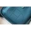 Hermes Evelyne III 29 PM Bag In Blue Jean Clemence Leather - Image 5