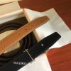 Hermes Constance Belt Buckle  Brown & Black Clemence 32 MM Strap - Image 12
