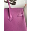Hermes Birkin 25 Retourne Handmade Bag In Anemone Epsom Calfskin - Image 5