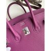 Hermes Birkin 25 Retourne Handmade Bag In Anemone Epsom Calfskin - Image 3