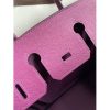 Hermes Birkin 25 Retourne Handmade Bag In Anemone Epsom Calfskin - Image 9
