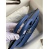 Hermes Birkin 25 Retourne Handmade Bag In Blue Agate Epsom Calfskin - Image 6