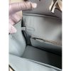 Hermes Birkin 25 Retourne Handmade Bag In Blue Lin Epsom Calfskin - Image 9