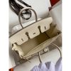 Hermes Birkin 25 Retourne Handmade Bag In Craie Epsom Calfskin - Image 5