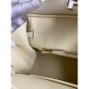 Hermes Birkin 25 Retourne Handmade Bag In Craie Epsom Calfskin - Image 7