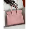 Hermes Birkin 25 Retourne Handmade Bag In Rose Sakura Epsom Calfskin - Image 2