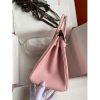 Hermes Birkin 25 Retourne Handmade Bag In Rose Sakura Epsom Calfskin - Image 7