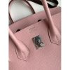 Hermes Birkin 25 Retourne Handmade Bag In Rose Sakura Epsom Calfskin - Image 3