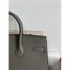 Hermes Birkin 25 Sellier Handmade Bag In Etain Epsom Calfskin - Image 5