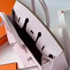 Hermes Birkin 25 Sellier Handmade Bag In Mauve Pale Epsom Calfskin - Image 6