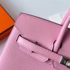 Hermes Birkin 25 Sellier Handmade Bag In Rose Confetti Epsom Calfskin - Image 4
