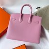 Hermes Birkin 25 Sellier Handmade Bag In Rose Confetti Epsom Calfskin - Image 2