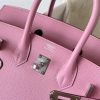 Hermes Birkin 25 Sellier Handmade Bag In Rose Confetti Epsom Calfskin - Image 3