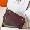 Hermes Birkin 25 Handmade Bag In Burgundy Swift Leather - Image 7