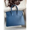 Hermes Birkin 25 Retourne Handmade Bag In Nata Swift Calfskin - Image 2