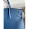 Hermes Birkin 25 Retourne Handmade Bag In Nata Swift Calfskin - Image 5