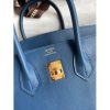 Hermes Birkin 25 Retourne Handmade Bag In Nata Swift Calfskin - Image 3