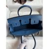 Hermes Birkin 25 Retourne Handmade Bag In Nata Swift Calfskin - Image 7