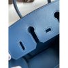 Hermes Birkin 25 Retourne Handmade Bag In Nata Swift Calfskin - Image 8