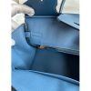 Hermes Birkin 25 Retourne Handmade Bag In Nata Swift Calfskin - Image 9