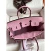 Hermes Birkin 25 Retourne Handmade Bag In Mauve Sylvestre Swift Calfskin - Image 7